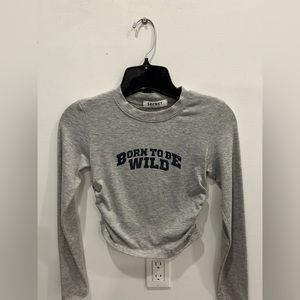 “Born to be wild”  Cropped Long Sleeve GOOD CONDITION